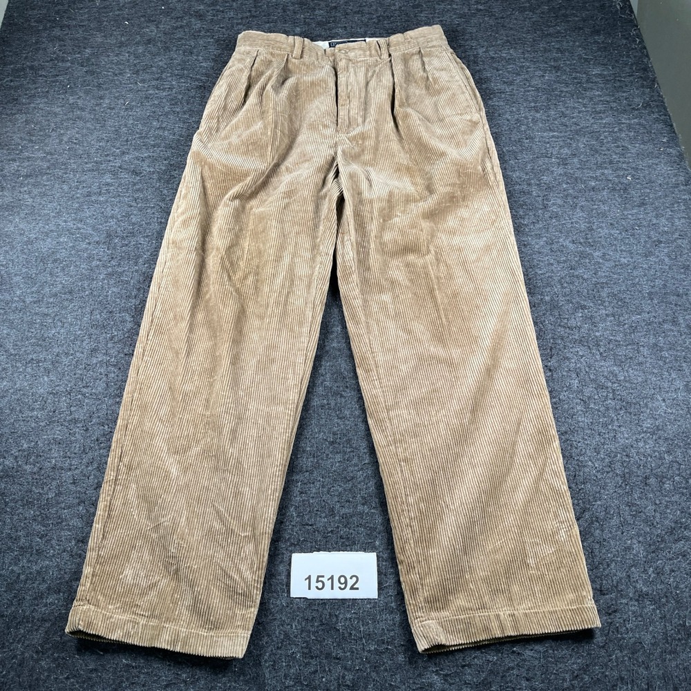 Vintage Polo Ralph Lauren Corduroy Pants Mens 32/30 Tan Excellent Andrew Pant